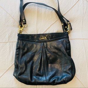 COACH ASHLEY glossed leather crossbody